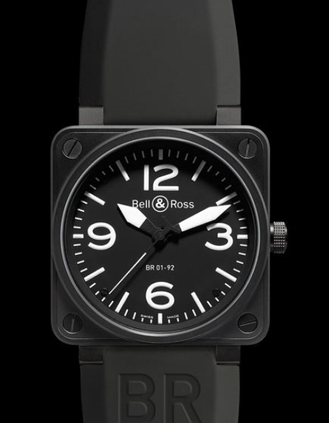 Bell & Ross BR 01-92 Carbon BR0192-BL-CA Replica Watch Bell & Ross BR 01-92 Carbon BR0192-BL-CA Replica Watch